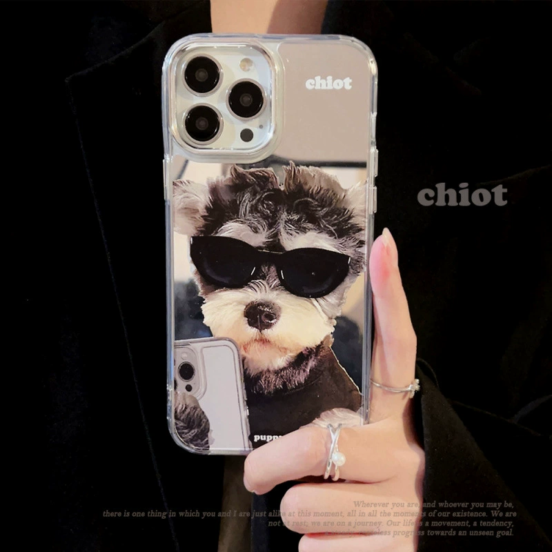 Apple, совместимый iPhone 16, чехол для телефона, очки, 16promax, (cross-border торговля), iPhone, эффект зеркала