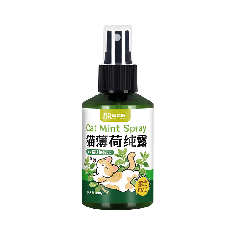 暖宠医猫薄荷喷雾液体诱导剂100ml宠物猫咪快乐水情绪舒缓批发|undefined