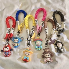 かわいい立体アニメ布布編みナイロンストラップキーホルダー趣味ペンダント携帯電話ストラップバッグアクセサリー