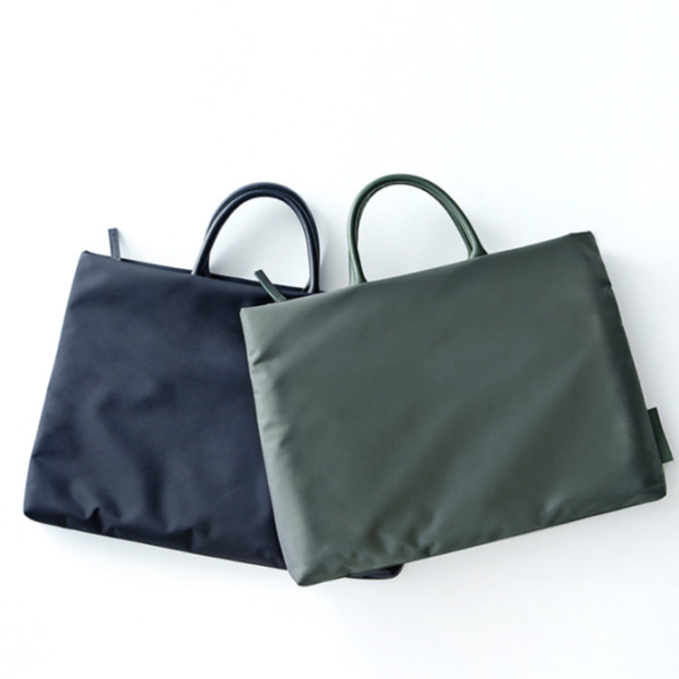 Korean New Business Briefcase Polyester Handbag Oxford Cloth 14inch Ultra-Light Waterproof Laptop Bag