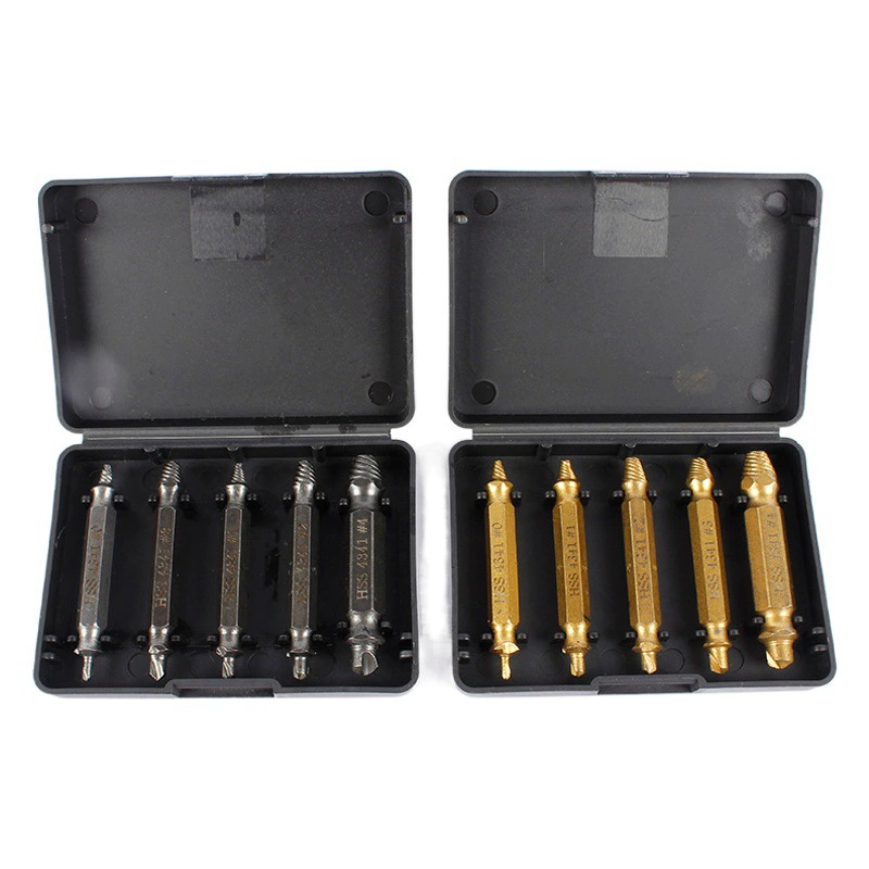 Продажа двухголовых экстракторов для сломанной проволоки, инструментов для снятия и снятия винтов, экстракторов для винтов с сломанной головкой