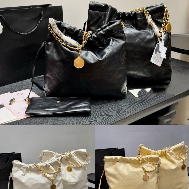 Cross-Border 2026 New Style Rhombus Chain Bucket Bag Large Capacity Bag Trash Bag Fashion Shoulder Bag Fashion Women's Bag