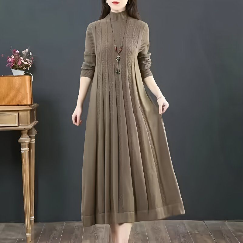 Long Coat, Sweater, Loose Dress, New Belly-Covering Knee-Length Shirt, New Autumn and Winter Skirt
