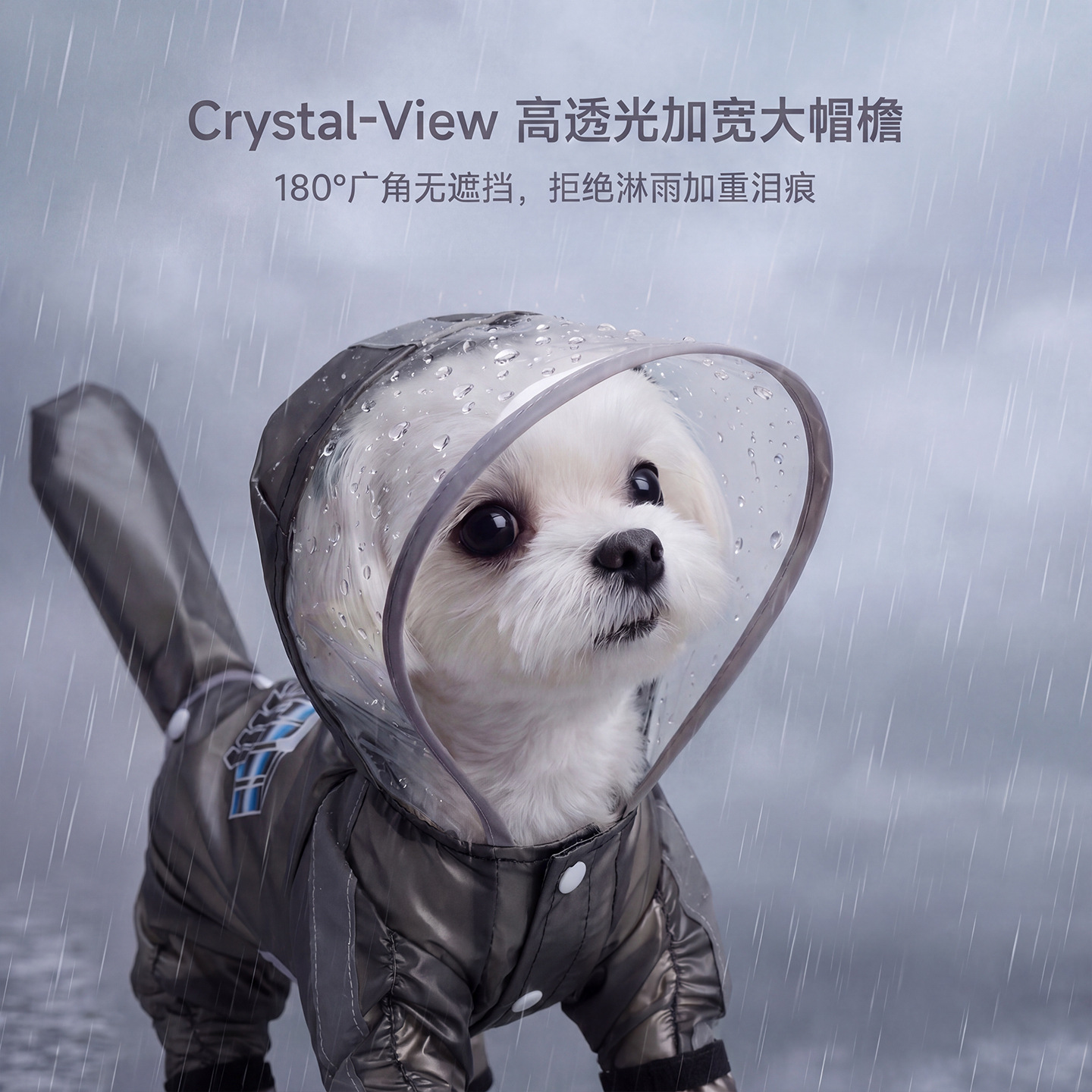 Cuatro estaciones humedad general cool todo incluido chaqueta de lluvia de cuatro patas paquete de cola impermeable ropa de perro pequeño día lluvioso pasear perro no mojar pelo