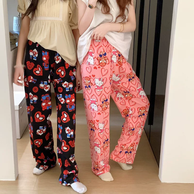 Summer thin cartoon trousers, Korean style
