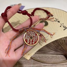 新中式ins手工编织手绳红绳保平安简约学生送闺蜜情侣款手链礼物