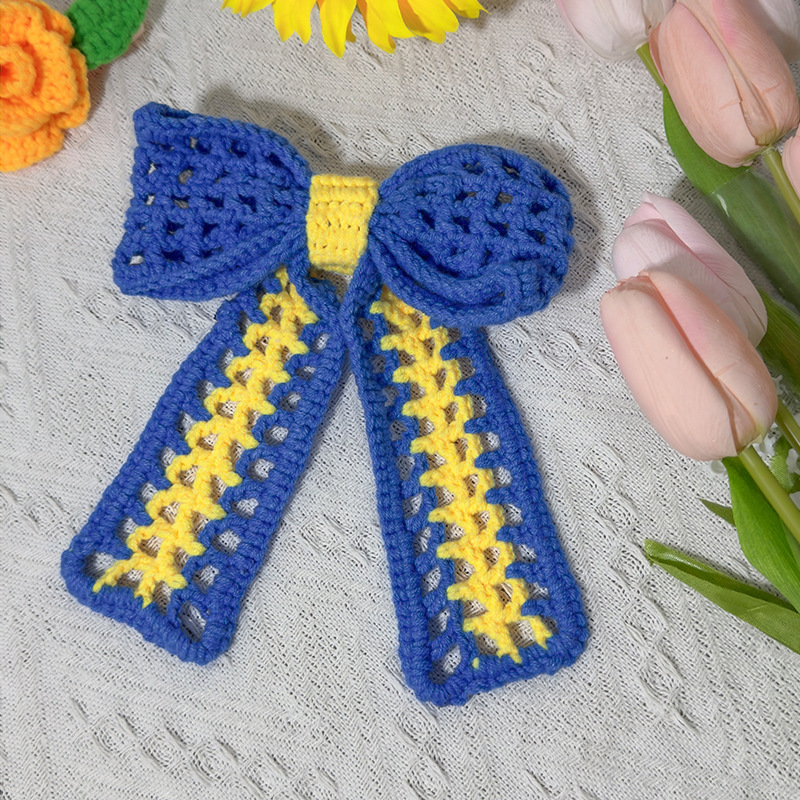 Electric Motorcycle Helmet Decoration Cute Bow Modified Woven Accessories
