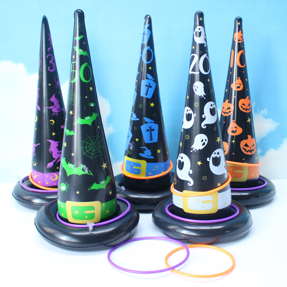 Ghost Witch Hat 5 (10 plastic circles) model 1