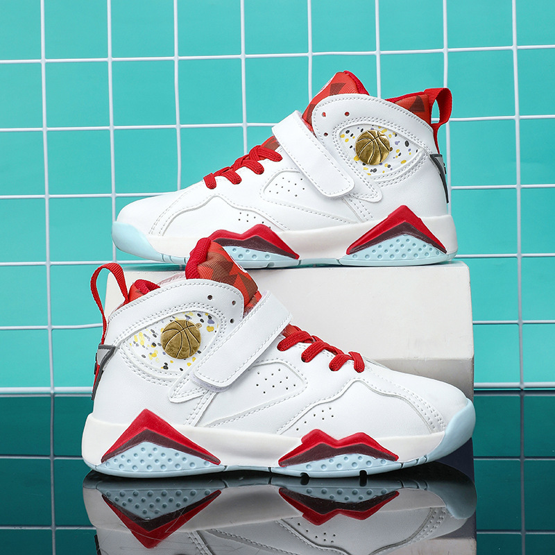 Balabala Kidsren's Basketball Shoes Autumn and Winter New Boys' Running Shoes Youth Sports Shoes Ant Steps