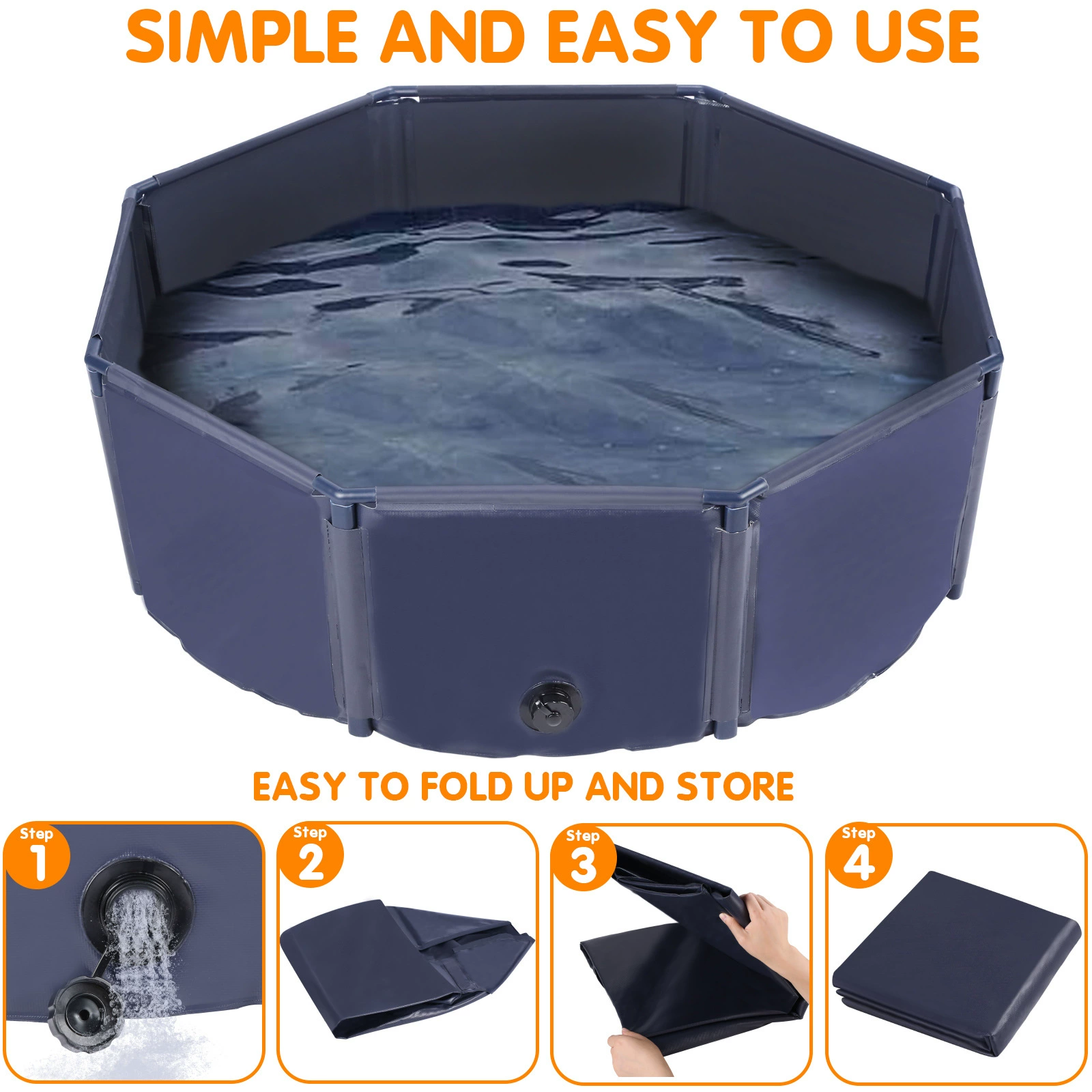 Бассейн для собак, бассейн для домашних животных, бассейн для ванны для собак, товары для улицы для собак