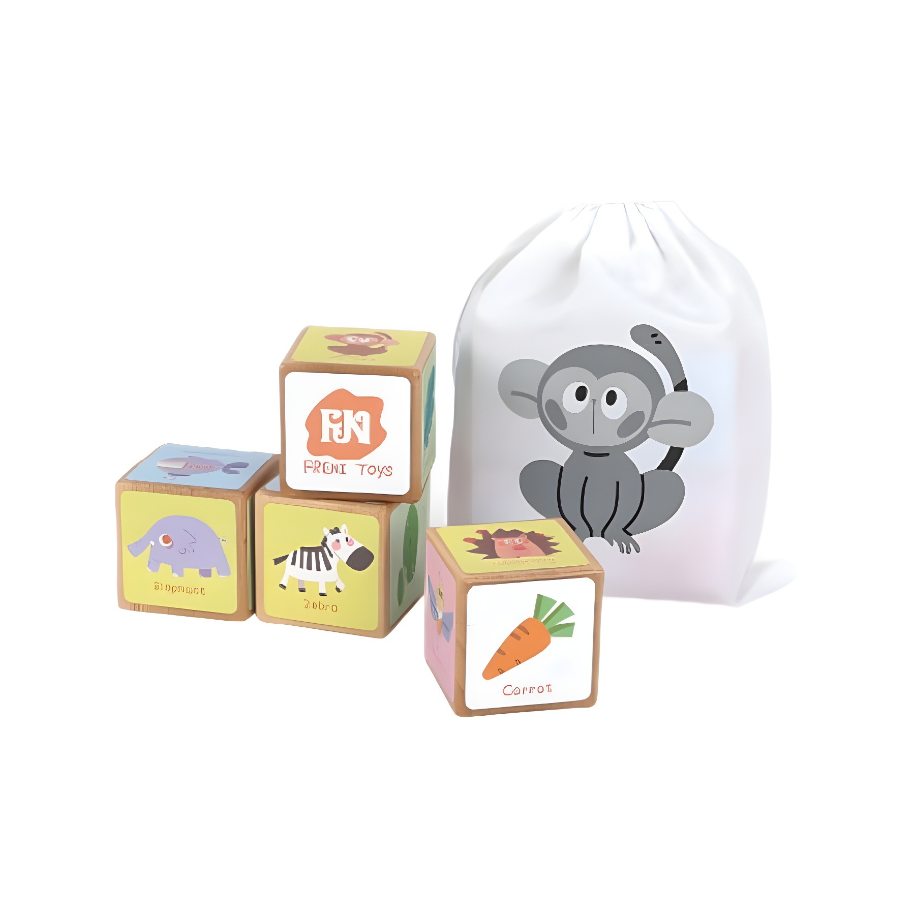 Figani Children's Big Granules Iluminación de madera Bloques de construcción de bosque urbano Montaje Educación temprana Interacción cognitiva Juguetes para padres e hijos