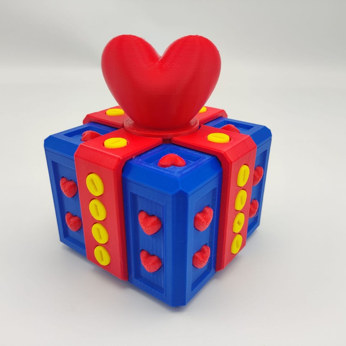 빨간색과 파란색 사랑 상자 프리미엄 에디션