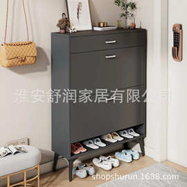 简约板式出租房经济款鞋架收纳置物架家用入门多功能翻斗式鞋柜