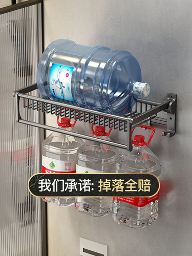 Bathroom punch-free towel rack Bathroom space aluminum pendant storage rack bath towel rack bathroom pendant towel bar