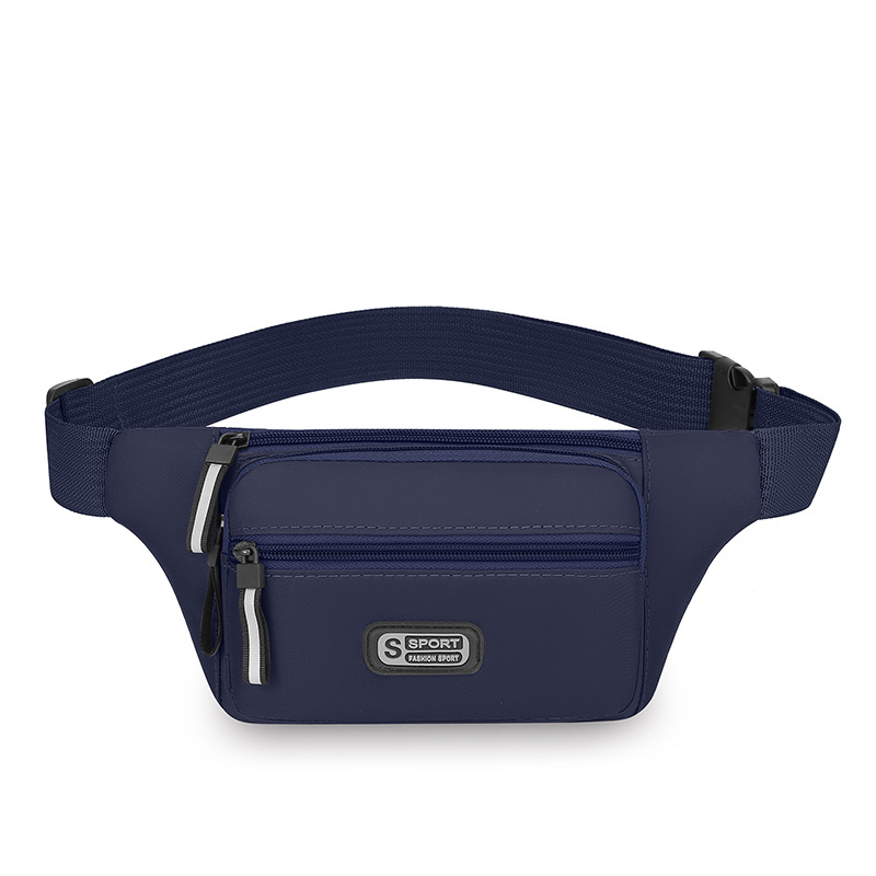 Riñonera deportiva unisex, bolso de pecho de negocio de cajero portátil, bolso de mensajero de hombro ligero de todos los partidos para desplazamientos diarios