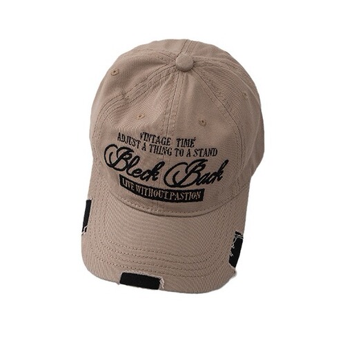 Children's Hat Spring and Summer Sun Hat Frayed Edge Retro Letter Unisex Kids Duckbill Hat Street Style Versatile Outdoor Baseball Cap