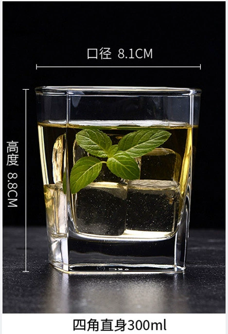 Glass capacious wineglass for whiskey, for karaoke bars