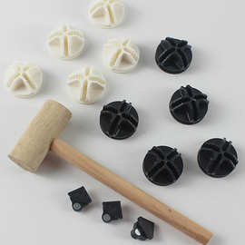 diy铁网魔片宠物围栏拼接通用配件卡扣固定组装猫狗笼子球形十字