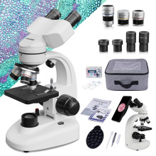 双目儿童光学显微镜高清40-2000倍生物科学实验专用显微镜电子