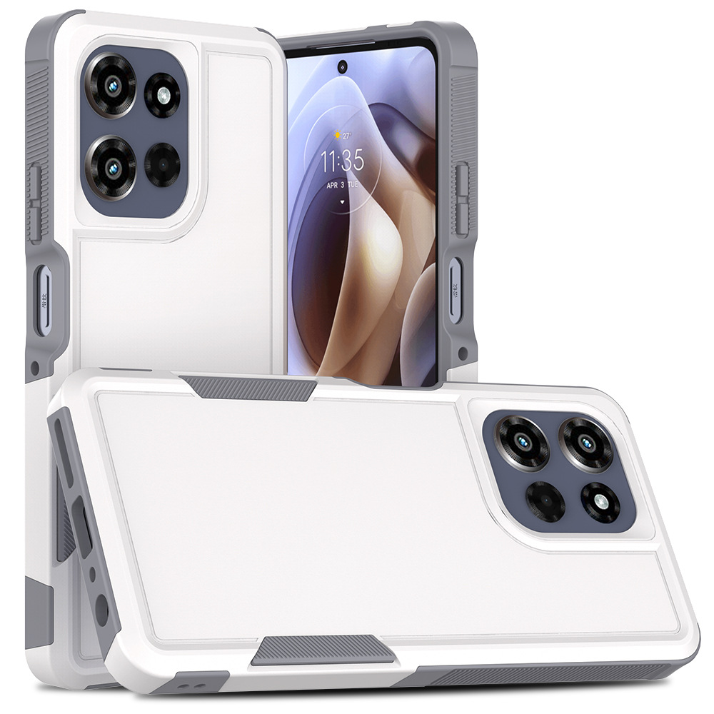 Aplicación transfronteriza Moto EDGE 2025 zarpa 2 en 1 caja anti-caída todo incluido PC más fábrica de cajas de teléfonos móviles TPU