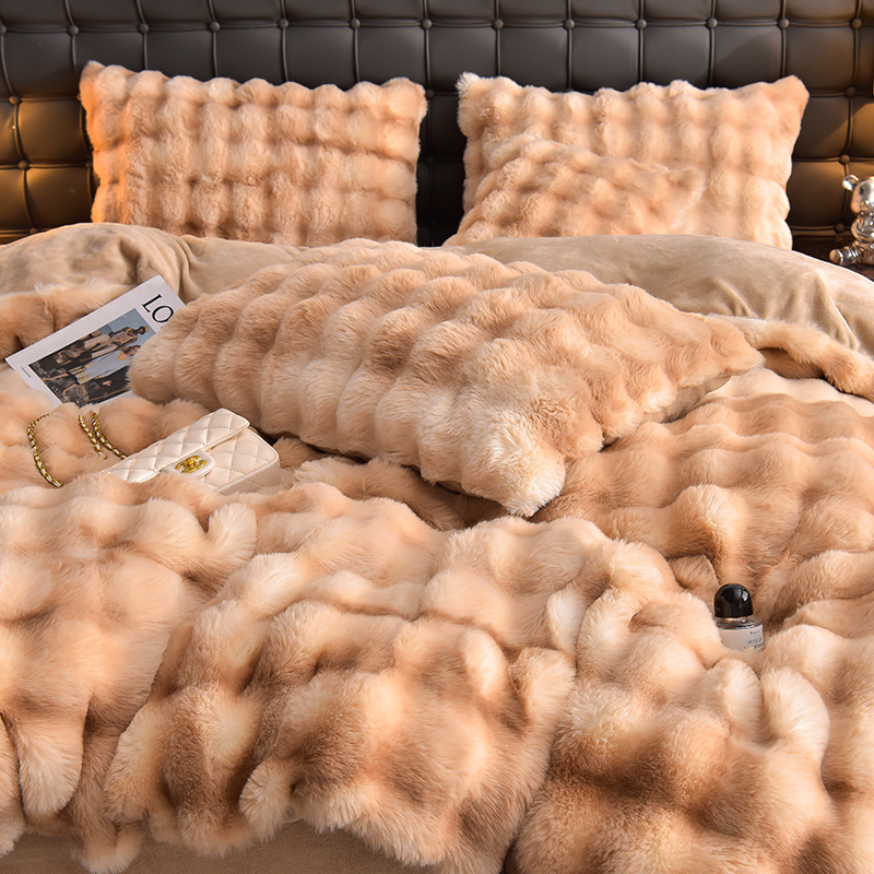 컬러풀 커피밀크 벨벳 버블 프린트 커피