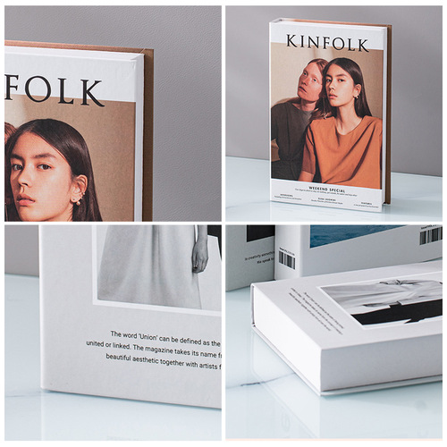 Modern Minimalist Art Fake Book Simulation Book Decorative Accent for Living Room, Office, Study, Entrance Hall