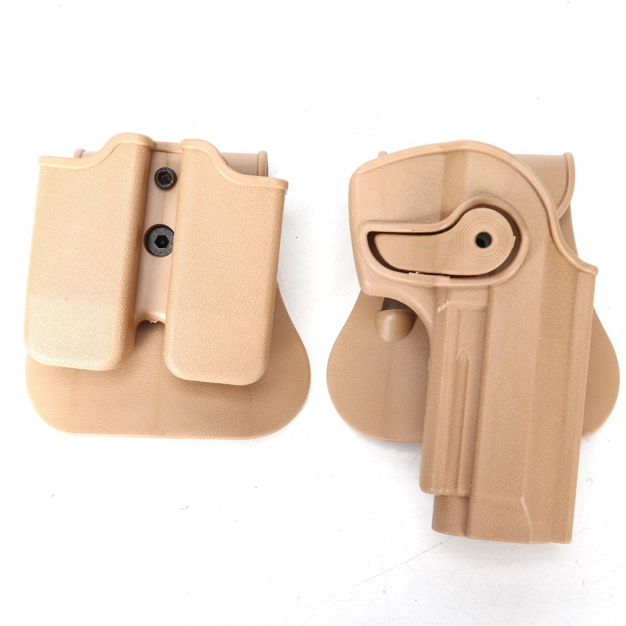 (2개) GLOCK G17 빠른 다이얼 전술 나무 케이스 회전 나무 케이스 플라스틱 나무 케이스 CS 장비 국경 폭발