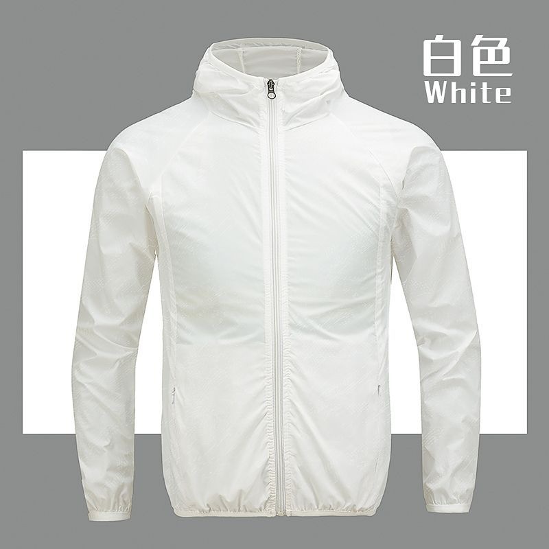 Men's lightweight and breathable summer jacket, suitable for outdoor cycling, fishing, UV protection, plus size.