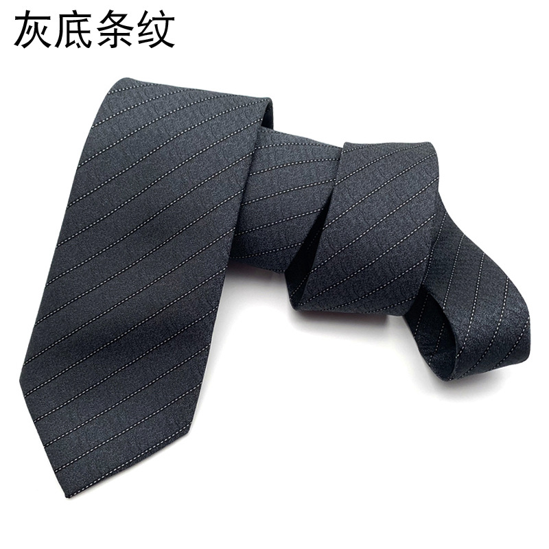 ネクタイの男性の正装のビジネスのシャンパンのコーヒーの茶色のストライプの花の職業のスーツのシャツの手は価格の幅の版の8CMを打ちます。