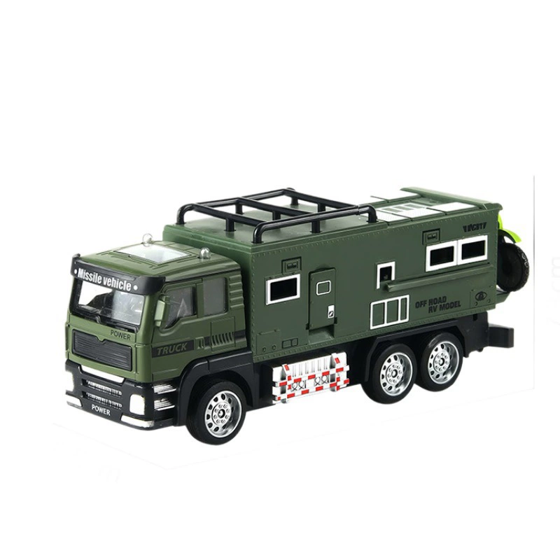 Реалистичный дом на колёсах RV, SUV для кемпинга, игрушечная машина для путешествий, грузовик для мальчиков, транспорт, мотоцикл, модель автомобиля, моделирование для детей