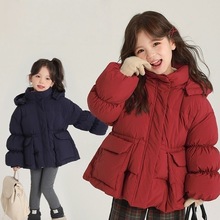 女童棉衣外套冬季加厚保暖羽绒棉2025新款韩版中大童棉服儿童冬装