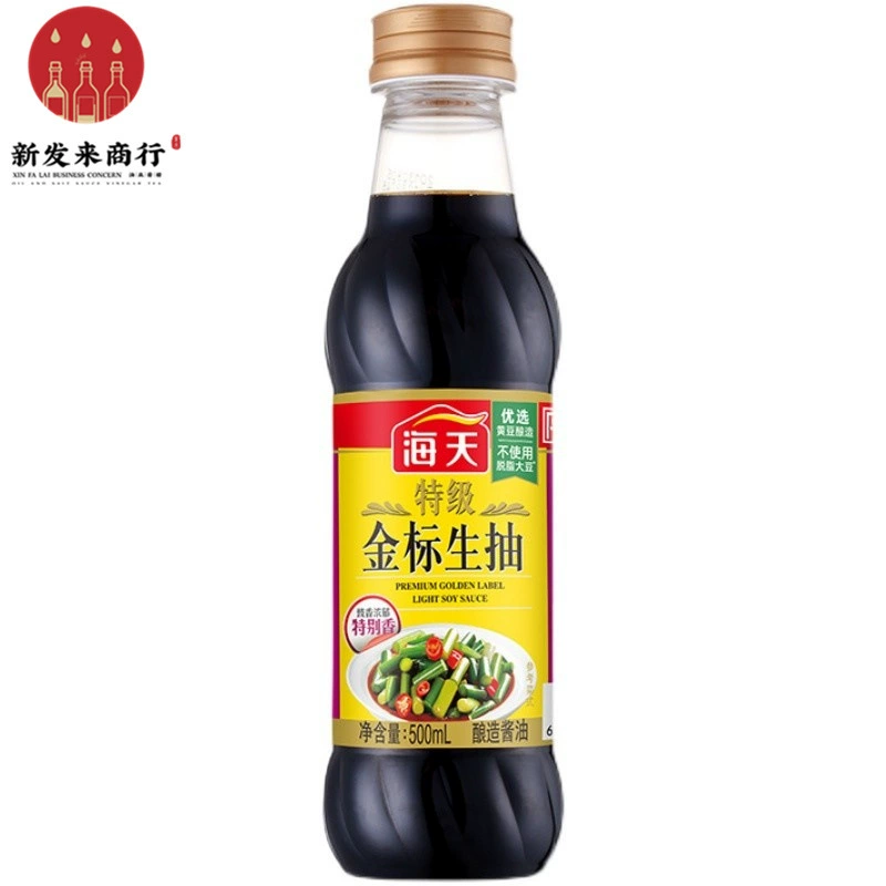 【12 бутылок*500 мл】Светлый соевый соус Haitian Premium Gold Label