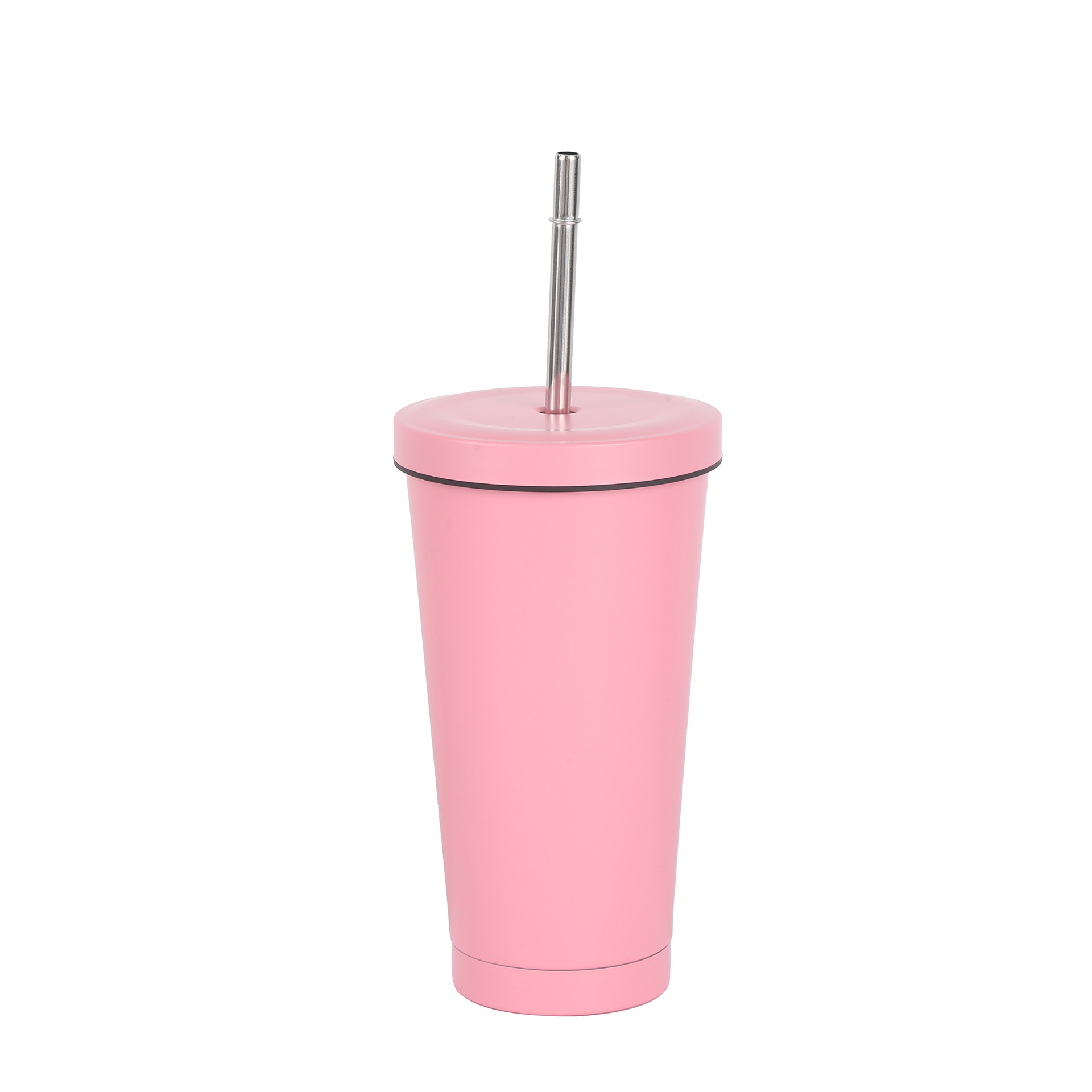 Taza de paja de acero inoxidable de color gradiente de gran capacidad taza de café taza de vacío de doble capa taza de aislamiento de calor taza de té de leche casual