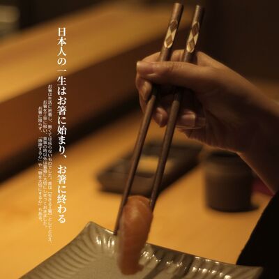 YFJY日韩木勺筷子黑胡桃木质家用筷子一人一筷实木分餐木筷子家用