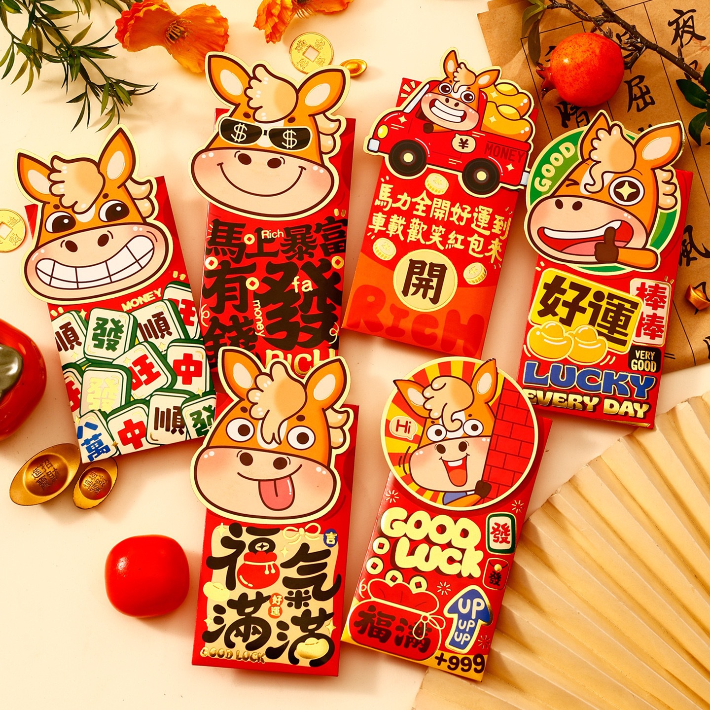 可爱卡通立体红包2026高档过新年春节烫金儿童压岁生日创意生肖包