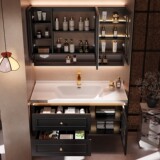 Дубовый керамический гигиенический таз, французский стиль