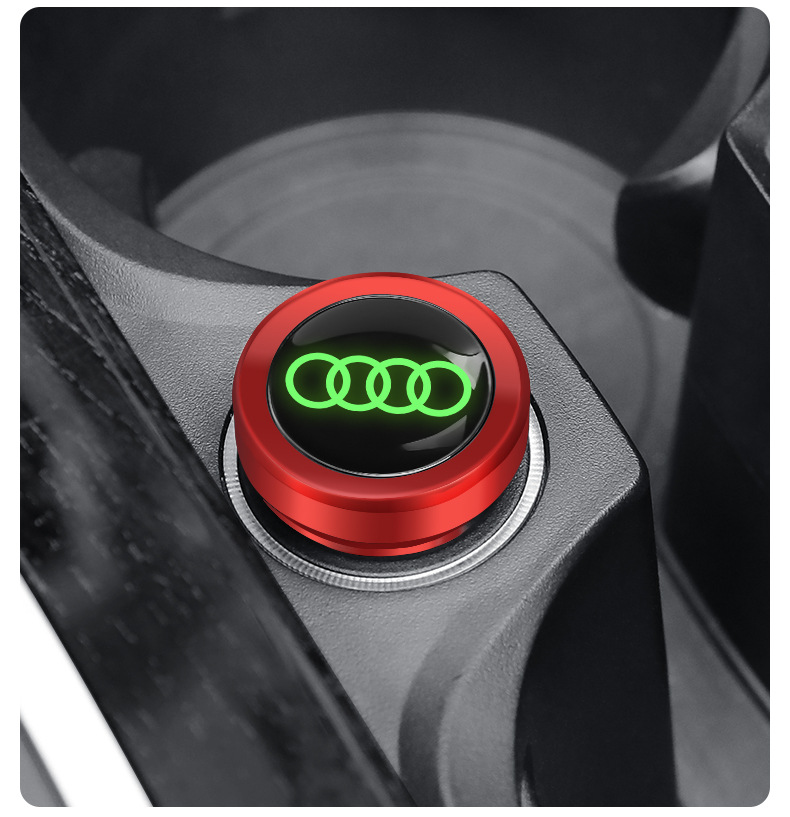 Suitable for Audi A4LA6LA3Q3Q2LQ5L car cigarette lighter dust plug aluminum alloy safety protection cover