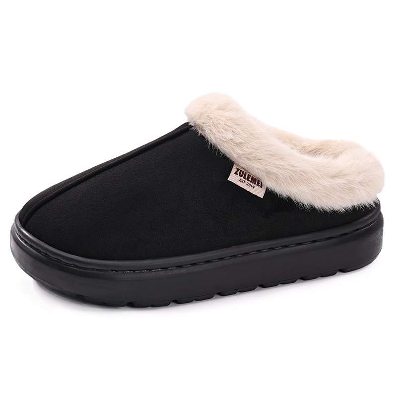 Zapatos de algodón de invierno de mujer transfronteriza TEMU zapatillas cálidas para el hogar zapatos perezosos zapatos de lana de coral zapatos de hombre