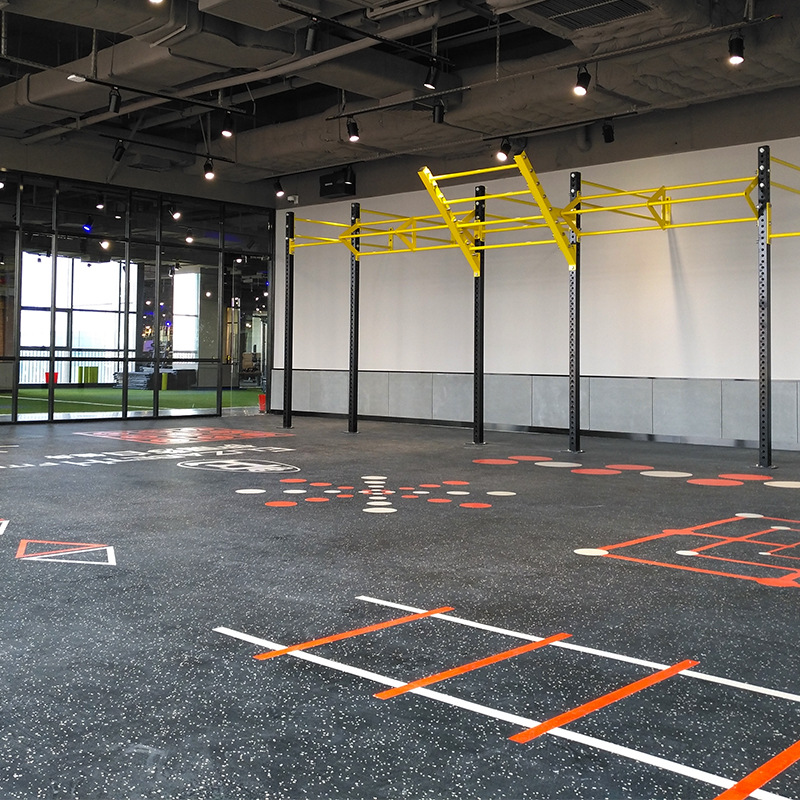 健身垫室内静音减震环保橡胶卡扣地垫幼儿园拼接彩色隔音地垫批发