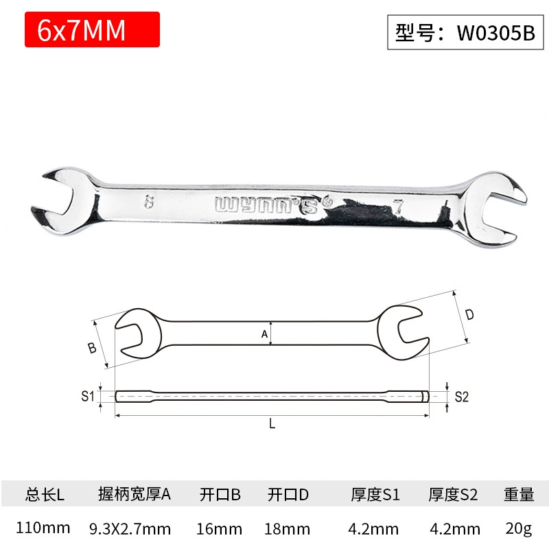 Wrench, set handmade, mirror effect