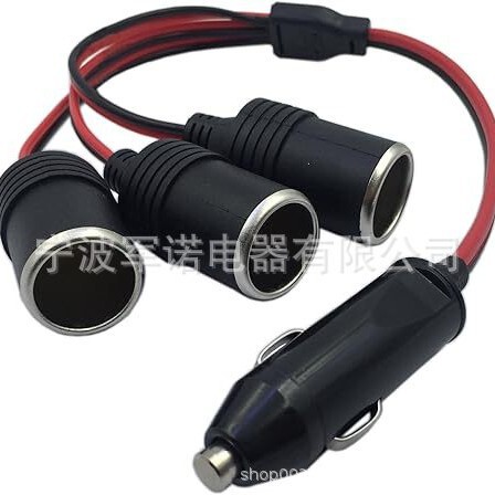 1 to 3 Car Cigarette Lighter Charger Adapter 3-Way Socket Splitter Female Socket Plug Extension Cord