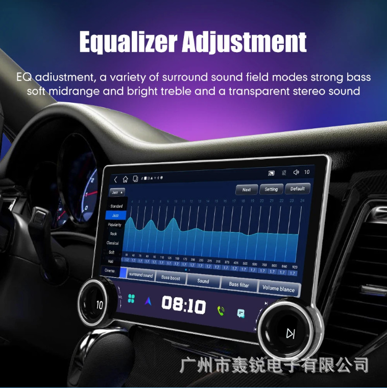 Cross-border 10.1-inch double-knob car Android navigator MP5/carplay universal machine