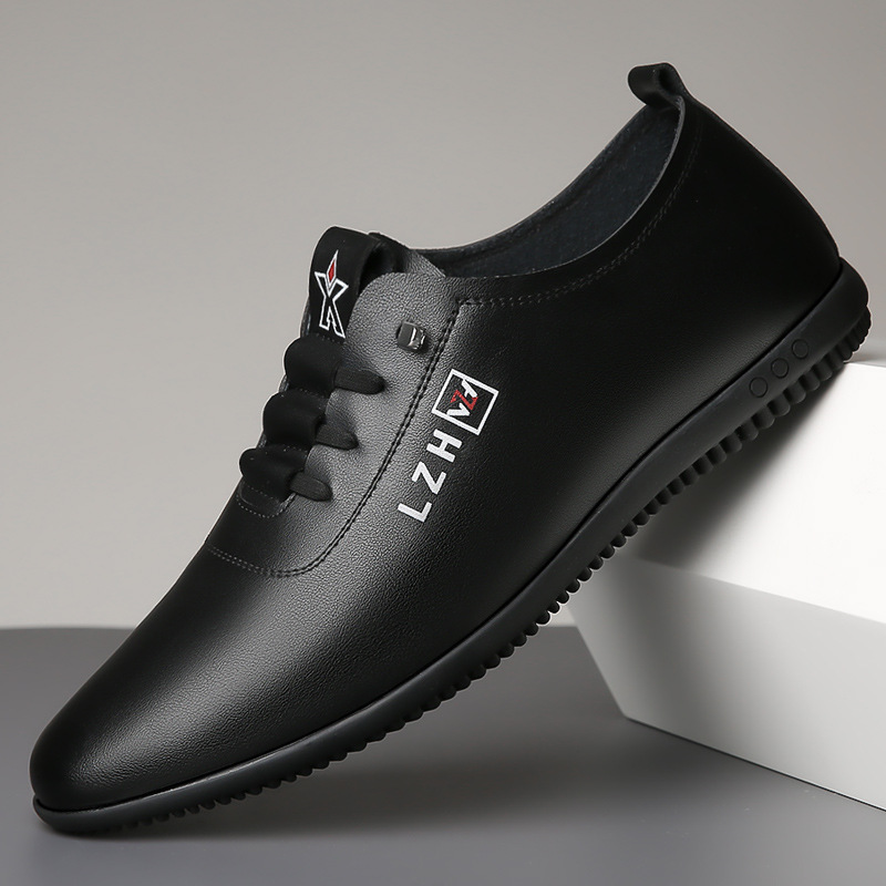New Men's Breathable Korean Casual Shoes With Soft Sole And Soft Surface, Versatile Anti Slip White Shoes_vogvips.com