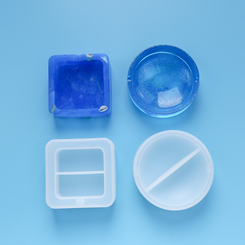 Proud diy crystal drip silicone mold new ashtray to make high mirror