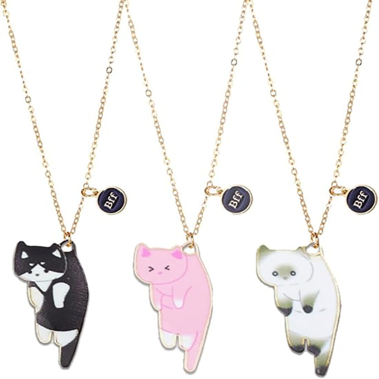 Dangerous Cat Necklace, Calico Cat, Brown Cat, Siamese Cat, Very Cute Gift for Her