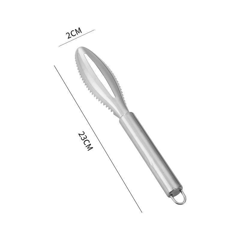不锈钢刮鱼鳞器多功能鱼鳞刨厨房手动打鱼鳞工具刮鱼刀去鱼鳞神器|undefined