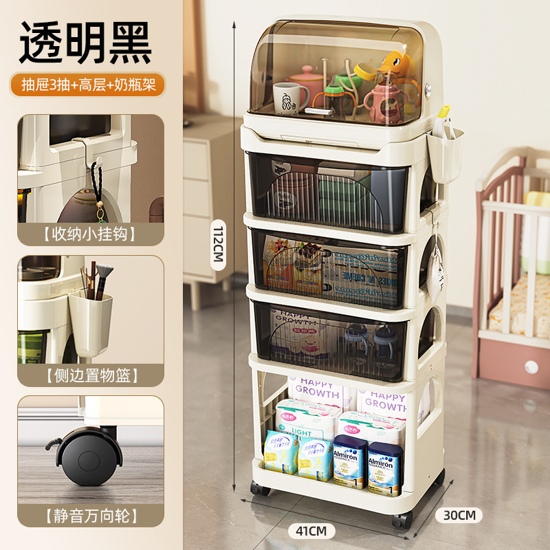 新款沥水防尘收纳箱奶瓶收纳盒放婴儿宝宝辅食餐具晾干架子置物架|undefined