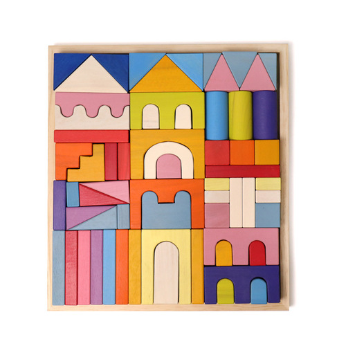 Cross-border children's grimms Waldorf building Montessori early education good-looking and fun toys ins building blocks