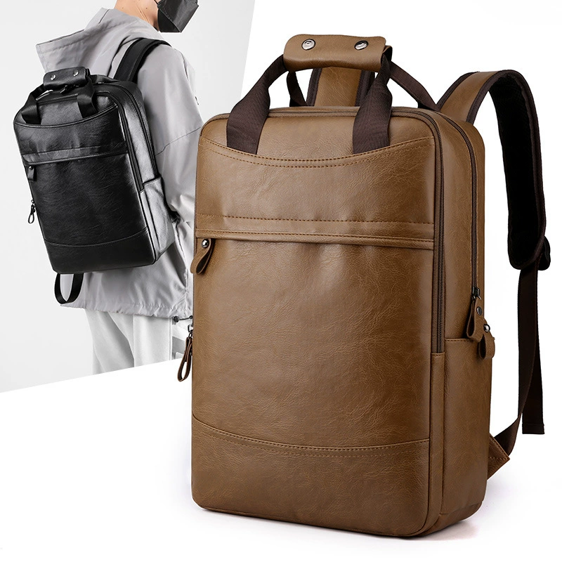 Men's capacious backpack, fashionable trend laptop, school bag for elementary school students, 2023pcs, business version, for secondary school, for teenagers