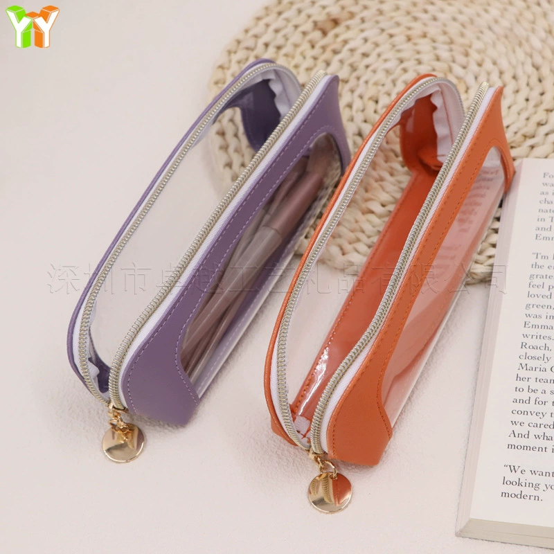 Пятно большой емкости ПВХ сшитый кожаный мешок для ручки водонепроницаемый чехол для макияжа сумка для хранения трансграничных горячих продаж